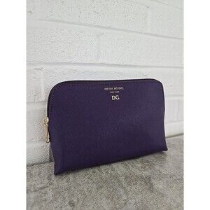 Henri Bendel Saffiano Leather Cosmetic Bag Pouch Clutch